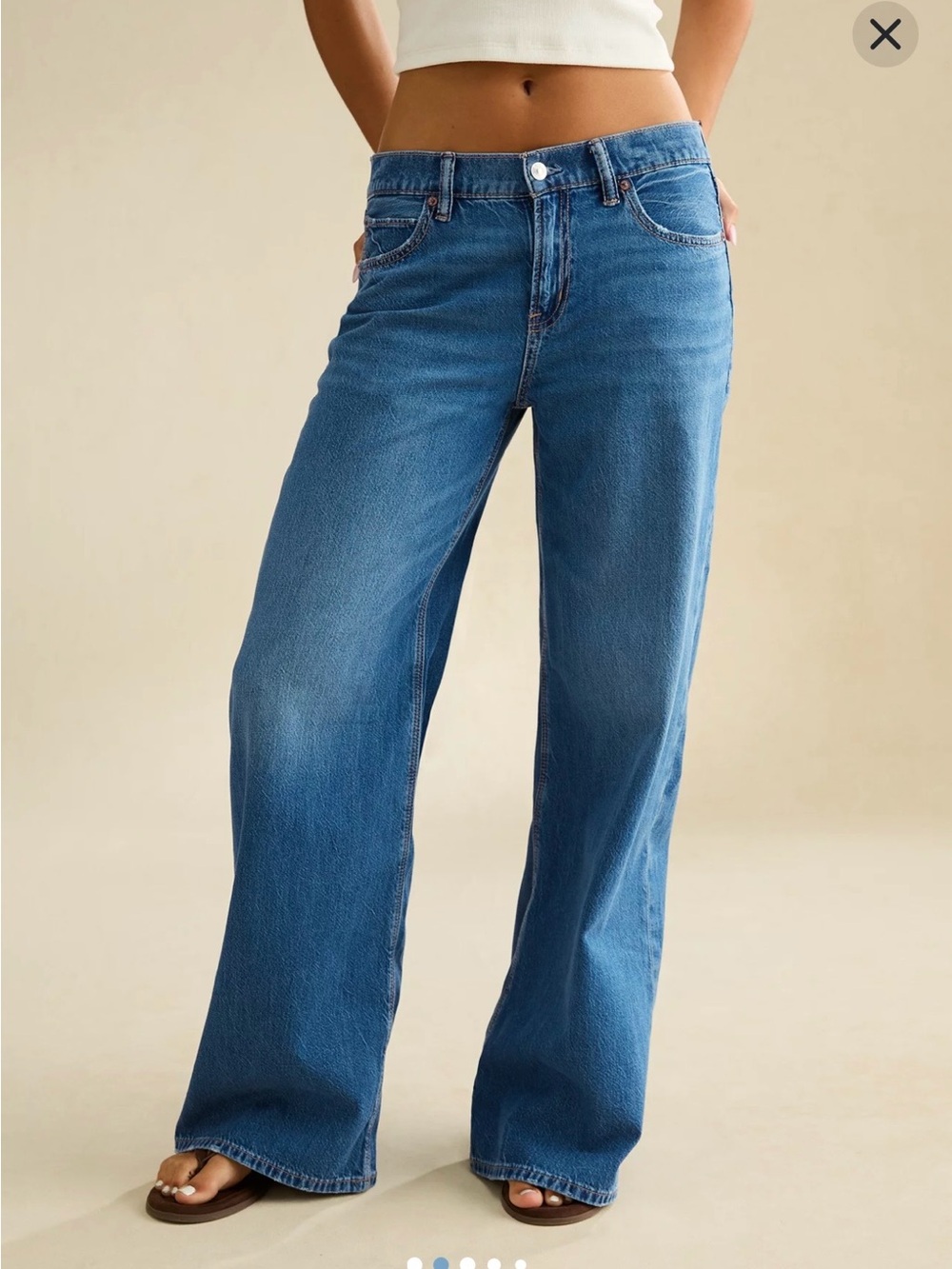 AE Low-Rise Baggy Ultra Wide-Leg Jean